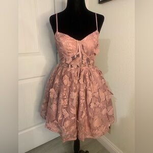 Nova lux Pink Lace Dress xs